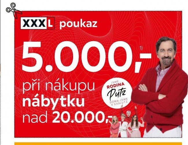 XXXL poukaz 5000 Kč
