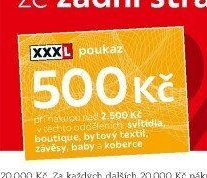 XXXL poukaz 500 Kč