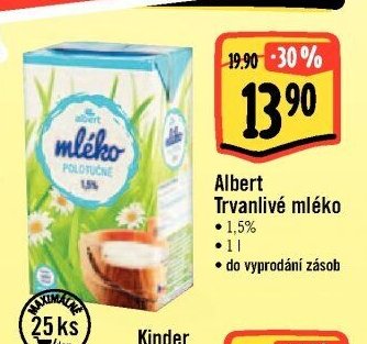 Albert Trvanlivé mléko