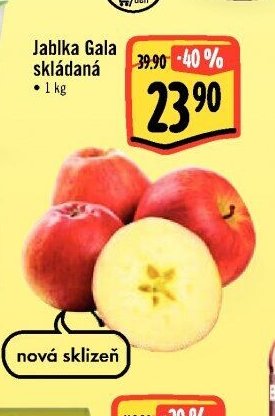 Jablka Gala skládaná