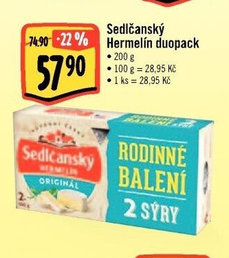 Sedlčanský Hermelín duopack