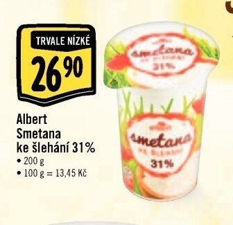 Albert Smetana ke šlehání 31%