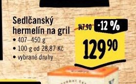 Sedlčanský hermelín na gril