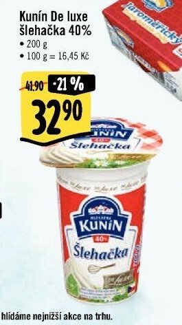 Kunín De luxe šlehačka 40%