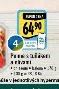 Penne s tuňákem a olivami