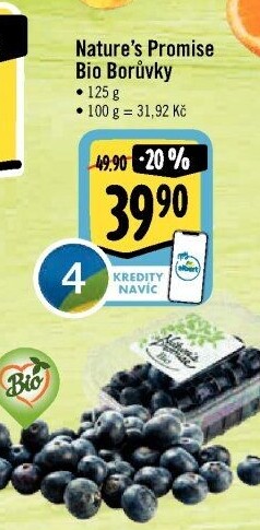 Borůvky bio Nature'