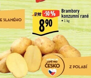 Brambory konzumní rané