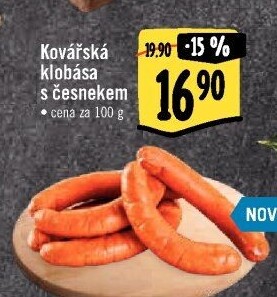 Klobása kovářská s česnekem