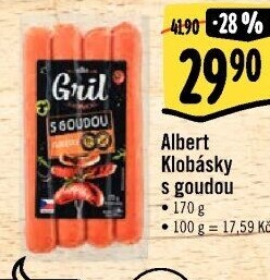 Klobása s goudou Albert Gril