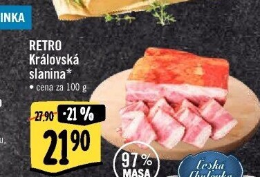 Královská slanina Albert Retro