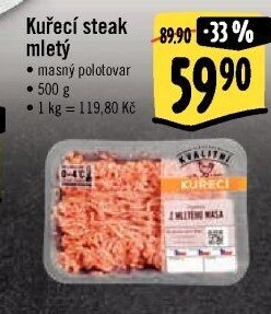Kuřecí steak mletý Albert