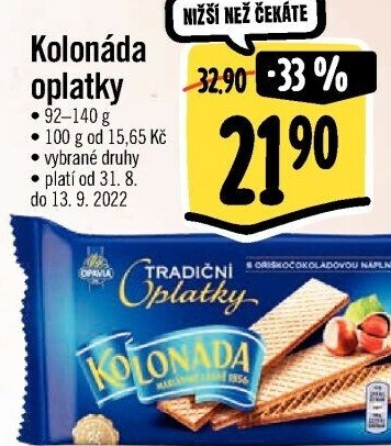 Oplatky Kolonáda Opavia