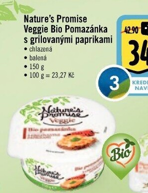 Pomazánka s grilovanými paprikami Veggie Bio Nature'