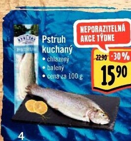 Pstruh kuchaný Albert