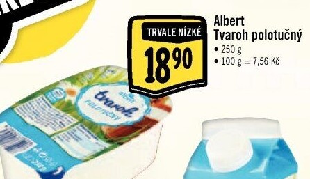 Tvaroh polotučný Albert