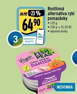 Veganská rybí pomazánka Fish Peas