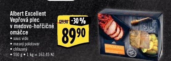 Vepřová plec Sous vide Albert Excellent