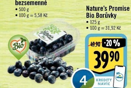 Borůvky bio Nature'