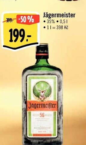 Bylinný likér Jägermeister