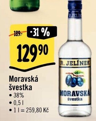 Pálenka Švestka Moravská Rudolf Jelínek