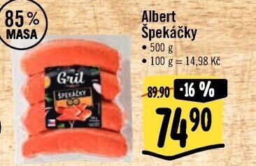 Špekáčky Albert Gril
