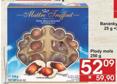 Bonboniéra Mořské plody Maitre Truffout