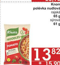 Instantní polévky nudlové Noodles Knorr
