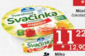 Svačinka zeleninový tvaroh Milko