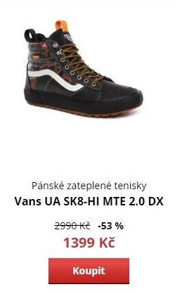 Pánské zateplené tenisky Vans UA SK8-HI MTE 2.0 DX