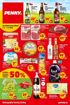 akční leták Penny Market 1.9.2022-7.9.2022