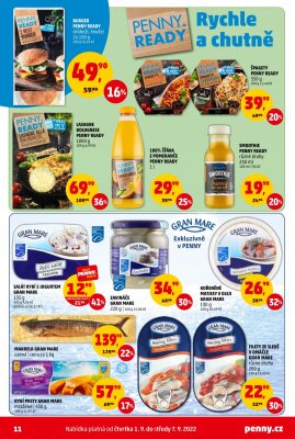 akční leták Penny Market 1.9.2022-7.9.2022