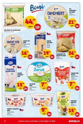 akční leták Penny Market 1.9.2022-7.9.2022