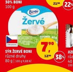 Sýr Žervé Boni různé druhy 80 g