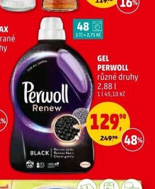 Gel Perwoll různé druhy 2,88 l