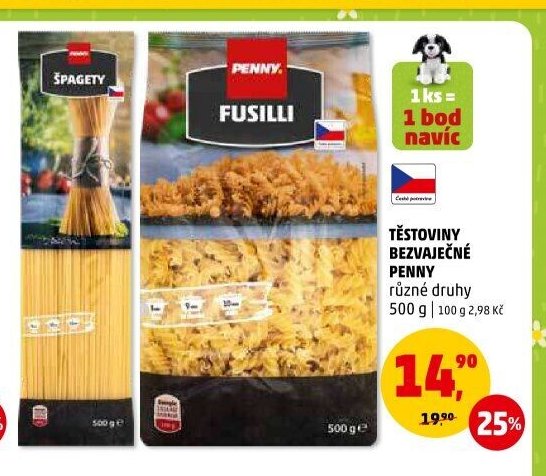 Těstoviny bezvaječné Penny