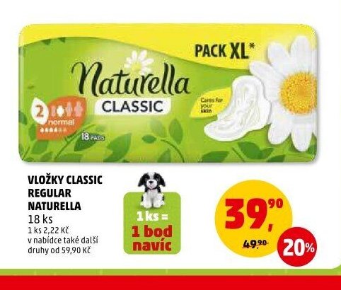 Vložky Classic Regular Naturella