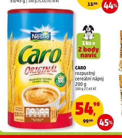 Caro rozpustný cereální nápoj