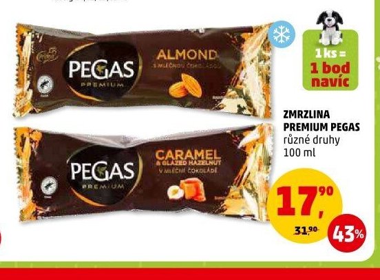 Zmrzlina Premium Pegas různé druhy