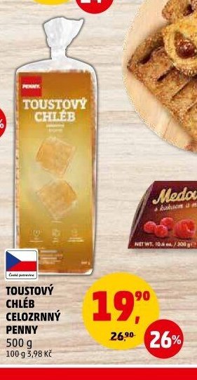 TOUSTOVÝ CHLÉB CELOZRNNÝ PENNY