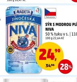 SÝR S MODROU PLÍSNÍ NIVA