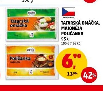 TATARSKÁ OMÁČKA, MAJONÉZA POLIČANKA