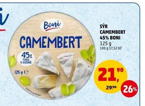 SÝR CAMEMBERT 45% BONI 125 g
