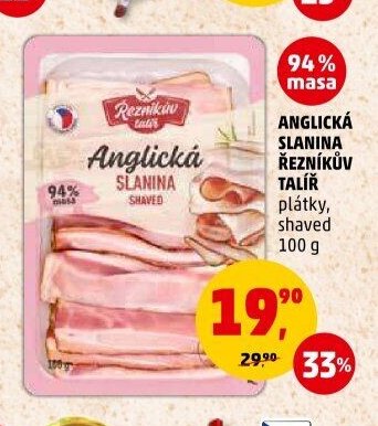 ANGLICKÁ SLANINA ŘEZNÍKŮV TALÍŘ