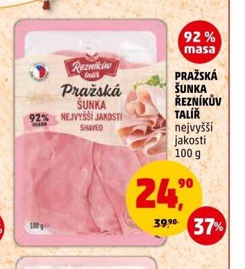 Pražská šunka Řezníkův talíř