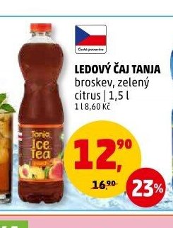 Ledový čaj Tanja broskev, zelený citrus