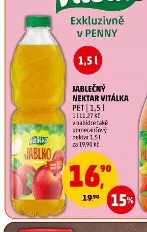Jablečný nektar Vitálka