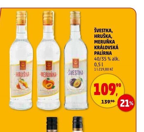 Královská Palírna Hruška, Meruňka, Švestka