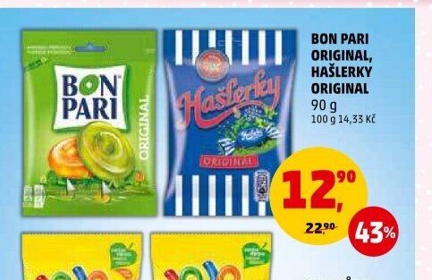 Bon Pari Original, Hašlerky Original