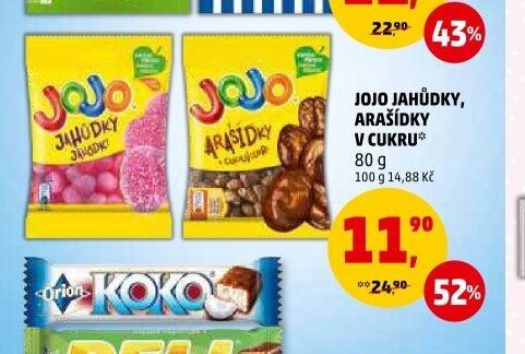 Jojo Jahůdky, Arašídky v cukru