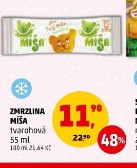 Zmrzlina Míša tvarohová